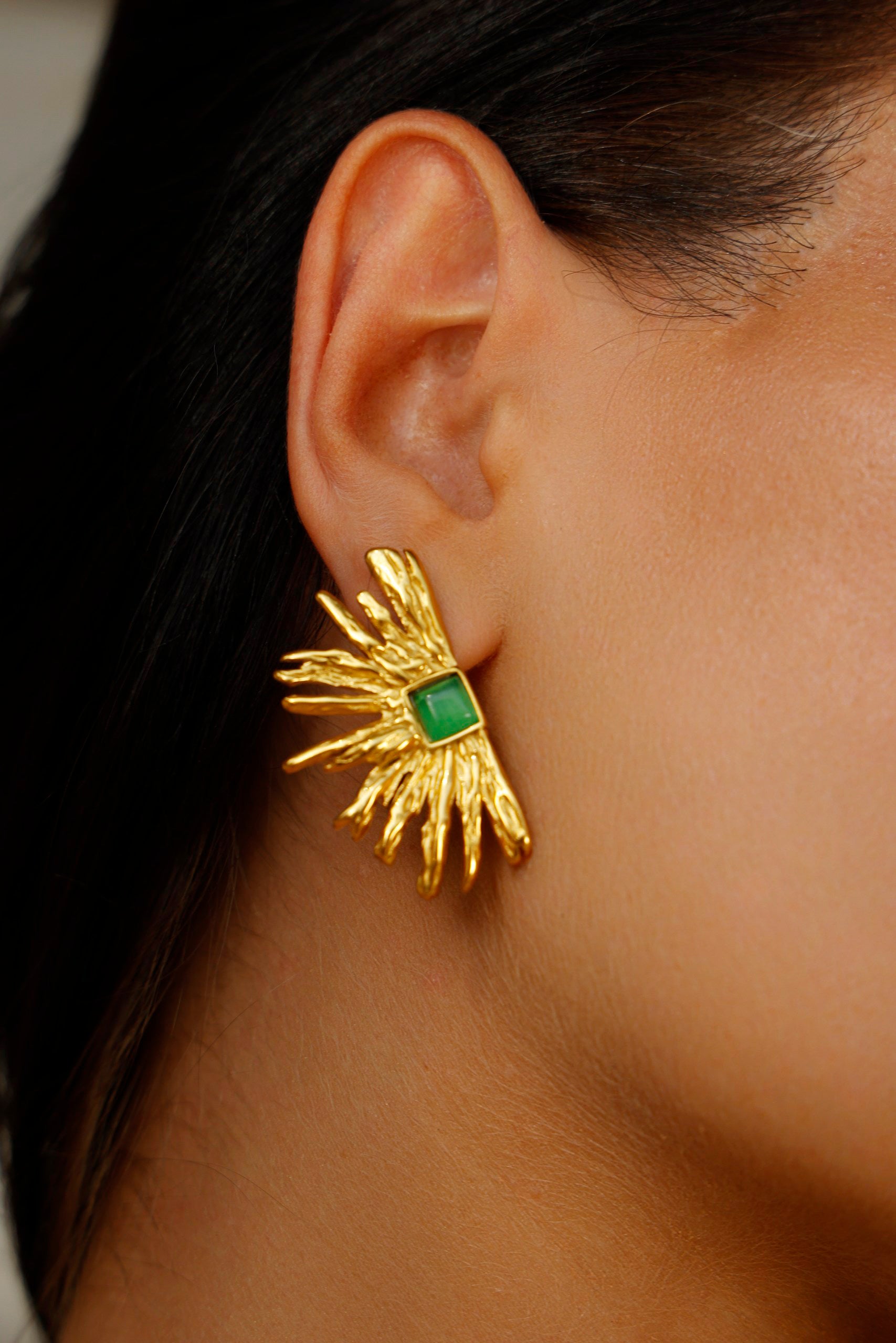 Dahlia Flower Earrings