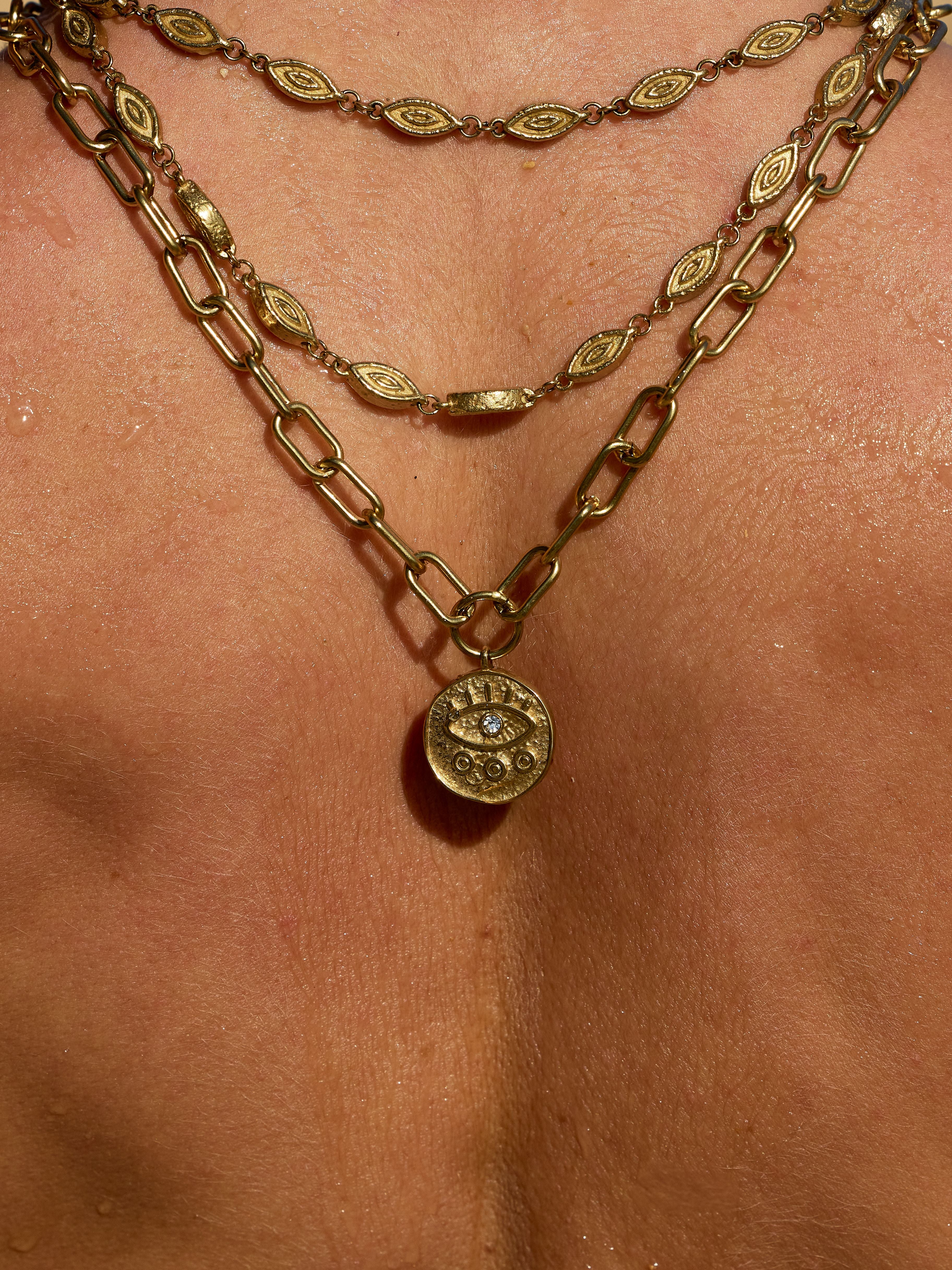 ORACLE EVIL EYE PENDANT NECKLACE