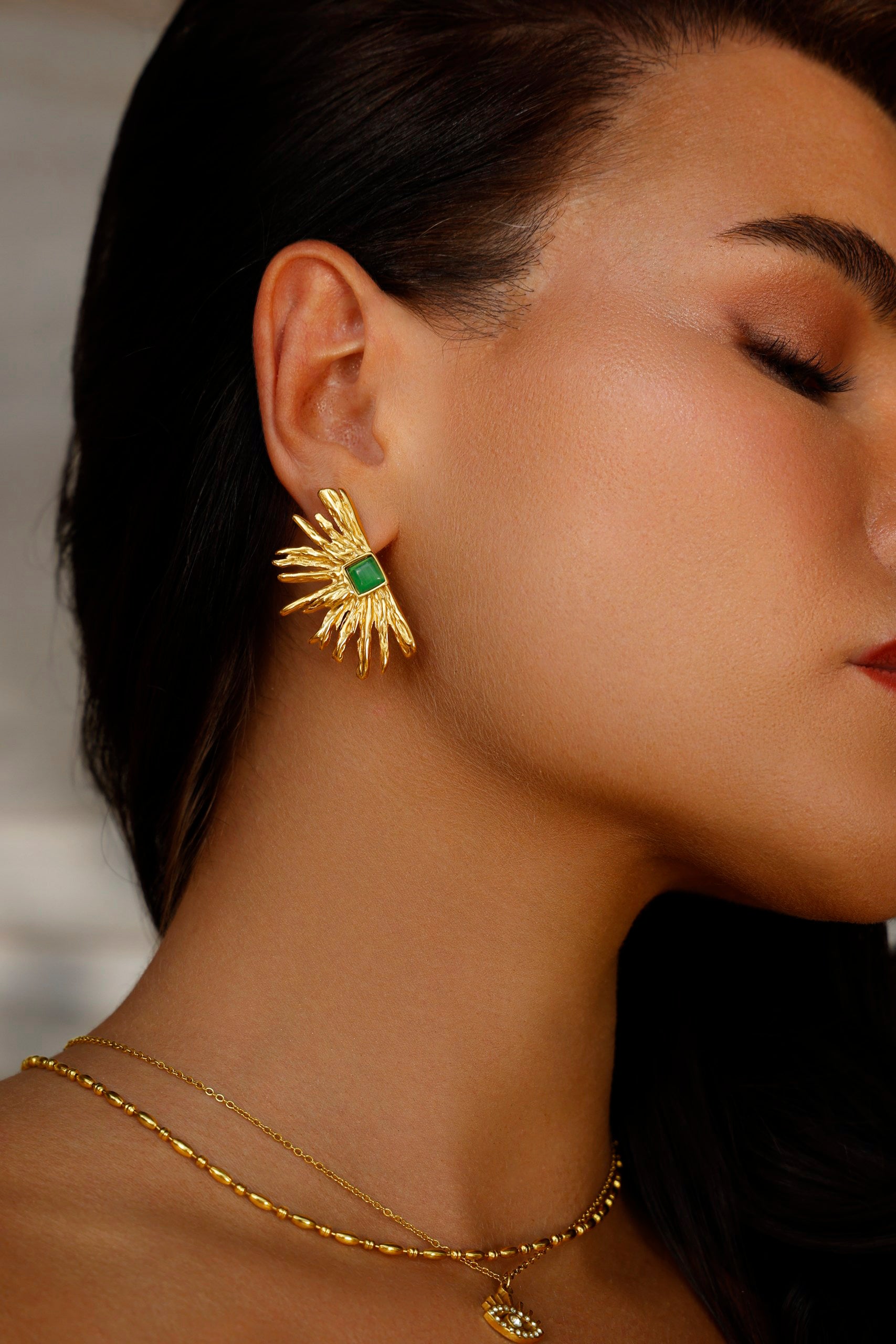 Dahlia Flower Earrings