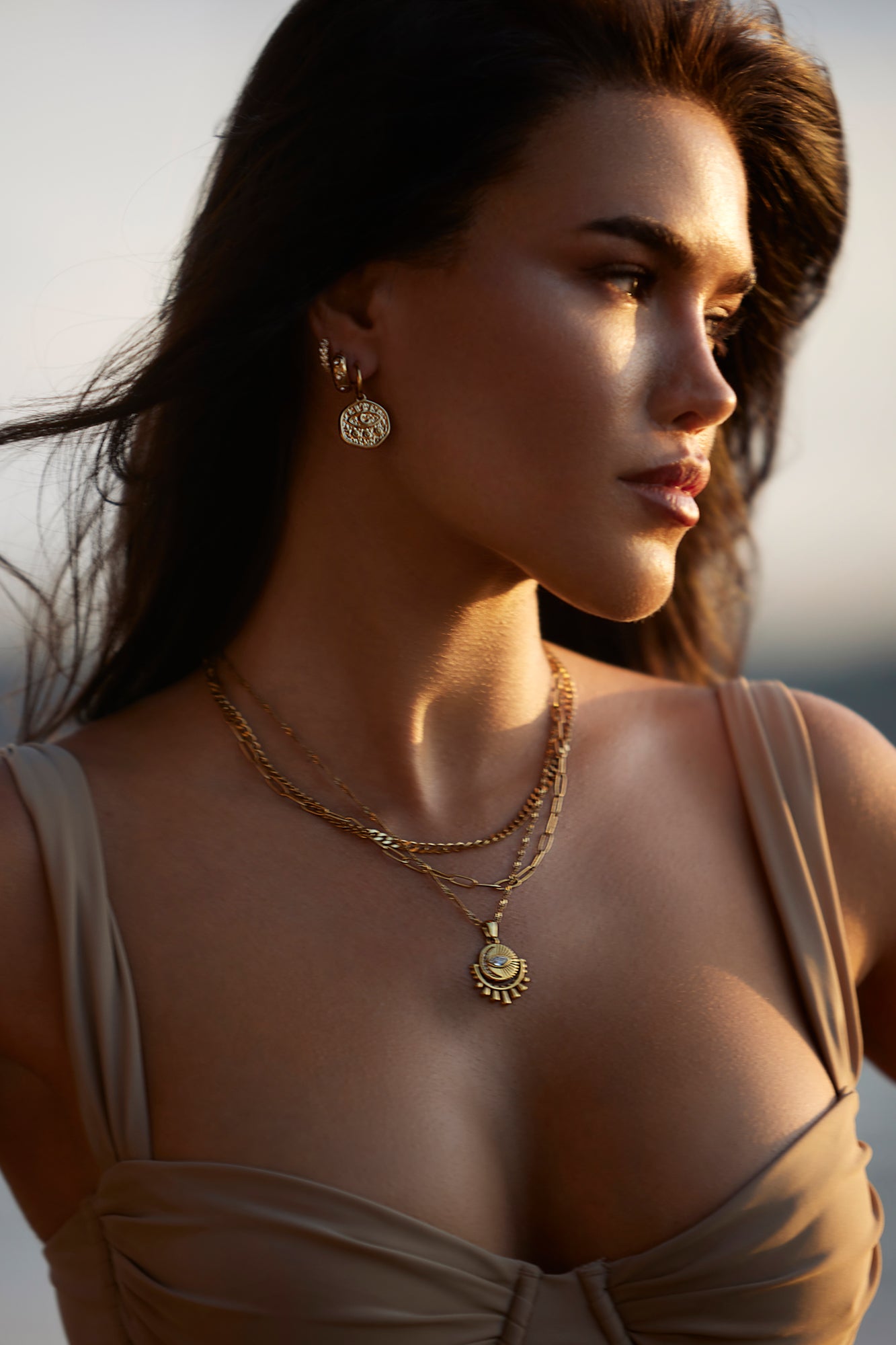 Sophia Rhinestone Huggie
