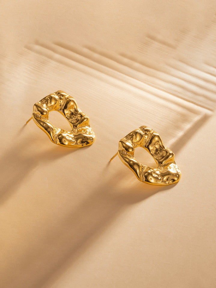 Jade Irregular Earrings